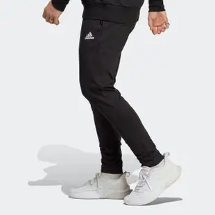 【adidas 愛迪達】ESSENTIALS 運動長褲(IC9409 男款 運動長褲 吸濕排汗 黑)