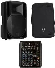 RCF ART 715-A MK5 15" Speaker+RCF ART-COVER-715 Cover+RCF F 6X 6-Channel Console
