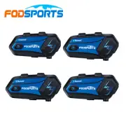 4X10 Rider 2000M M1-S Plus Motorcycle Intercom Bluetooth Helmet Headset FM Radio