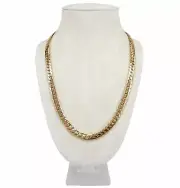 Men's Miami Cuban link Chain 8mm Wide 20" 24" 30" inch 14k Gold Plated