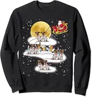 keoStore Jack Russell Terrier Dog Light Christmas Reindeer Tree Xmas Sweatshirt ds720 Sweater