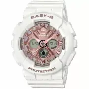 Casio Baby-G Matte White/Pink Analogue/Digital Watch BA130-7A1 BA-130-7A1