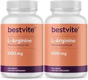BESTVITE L-Arginine 1000mg (480 Tablets) (240 x 2) containing 20% More Pure L-Arginine as Compared to L-Arginine HCL Products