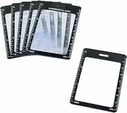 6 Credit Card Size 3X Magnifiers, Each Magnifier for Reading has 3X Fresnel Lens, Use as 3X Magnifying Glass, Pocket Magnifier, Reading Magnifier for Menus or as Accessory for ID Badge Holder Lanyards