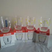 Alessi & Suntory Boss collaboration glass set of 4 New unused