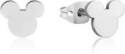 [Disney] Women's Mickey Stud earrings Stud Earrings, Silver, 1CM