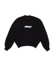 Off-White Logo Printed Crewneck Sweatshirt XXS Black