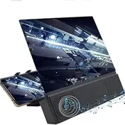 Phone Holder 12 Inch 3D Screen Amplifier Mobile Phone Protable Movies with Speaker Stand Bracket