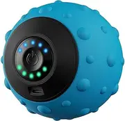 Vibrating Massage Ball, 4 Speed High Intensity Vibrating Massage Ball with USB Charging, Fitness Yoga Massage Roller, for Relieving Muscle Tension Pain & Pressure (Blue)