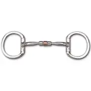 Myler Eggbutt without Hooks and Comfort Snaffle Copper Roller MB 03