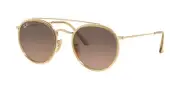 Ray-Ban DOUBLE BRIDGE RB 3647N Yellow/Brown Shaded (9124/43) Sunglasses