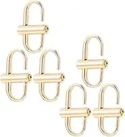 VALICLUD 6pcs Bag Chain Shortener Clips Adjustable Metal Purse Strap Clips for Handbags, Purses, Tote Bags