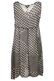 Georgette Spot Tunic--THR-6524