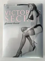 Victorias Secret Glamour Sheers Lace Top Thigh Highs Black Large