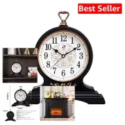Chic Silent Analog Clock - Perfect for Fireplace Mantels and Tabletop Display