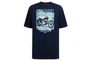 Duke Mens D555 Knowle Detroit Bike Kingsize T-Shirt (Navy) - UTDC550