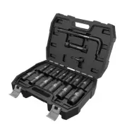 16PCS 1/2 In Drive Thicker Impact Socket Set, High Durability Industrial Grad...