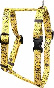 Yellow Dog Design Bandana Yellow Roman Style H Dog Harness, Large