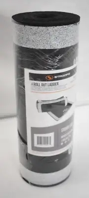 Stroops Roll Out Ladder 15 ft x 12" Training Rubber Mat Non Slip Black/White