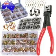 Hose Clamp with 1PC Clamp Plier Spring Hose Clamps Clip Hose Pipe Clamp Pliers