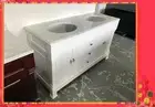 Hampton Style Bathroom Vanity Vincent 1500 Solid Wood White or Espresso Cabinet