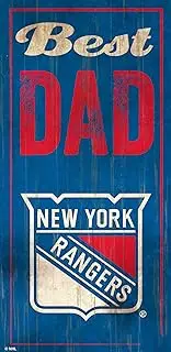 Fan Creations NHL New York Rangers Unisex New York Rangers Best Dad Sign, Team Color, 6 x 12