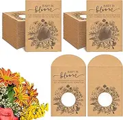 Fumete 100 Pack Baby in Bloom Baby Shower Favor For Guest Wildflower Seeds Packets Party Favor with Window Envelopes Resealable Organizer Storage Bag for Gender Reveal Party