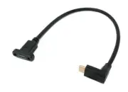 USB 3.1 Cable 30 CM Type C Plug To Socket Screw Angle Adaptor IN