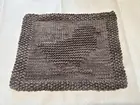 USA Hand Knitted Gray Chick Pattern Soysilk Yarn Trivet (Soybean Product)