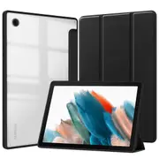 MCC For Samsung Galaxy Tab A8 10.5" 2021 Smart Case Cover Clear Back X200 X205 [Black]