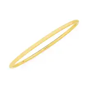 9ct Gold, 3mm Wide Golf Bangle