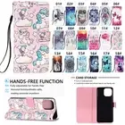 For Samsung Galaxy A12 A13 A14 A15 Shockproof Pattern Leather Wallet Stand Case
