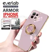 Case For iPhone 14 13 12 11 Pro Max XS XR X 7 8 Marble Ring Holder Stand Cover