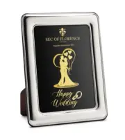 8”x 6” in Wedding Solid 925 Sterling Silver Photo Frame 7304/15×20*HW*G2*USA