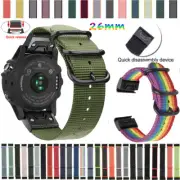 New For Garmin Fenix 3/3 HR/5X/6X/6X Pro/7X Watch Woven Nylon Woven Band Strap