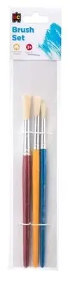 EC Paint Brush Set of 3 Art Teacher Resource Crafts School Classroom Artist