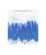 LEGO 79110 - Plastic Rectangle 6 x 7 (studs) with Waterfall Pattern - White
