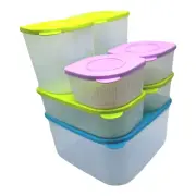Tupperware Fresh N Cool Refrigerator Container Storage Set 7 Piece Set