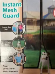 Mosquito Insects Screen Door Curtain Instant Mesh Guard 39-Inch W by 79 Inch H