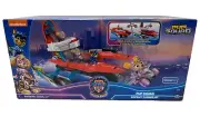 NEW Paw Patrol Mighty Movie Pup Squad Aircraft Carrier HQ Pretend/Play Toy