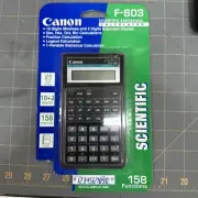 Canon F-603 Scientific Statistical Calculator 158 Functions New Sealed