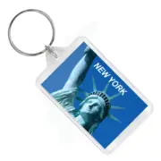 Statue of Liberty Keychain Lucite