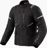 Revit Vertical GTX Motorcycle Textile Jacket, black-silver, Size 3XL for Men Black Silver