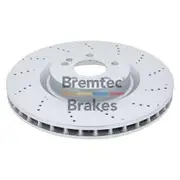 Bremtec Euro-Line GeoZinc Coated Brake Rotor - BDR41027EL