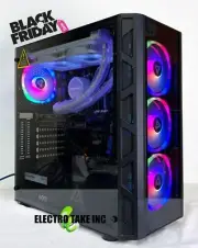New Built Gaming Pc Desktop Computer Intel i7 GTX 1660-SSD RAM Liquid Cooler CPU