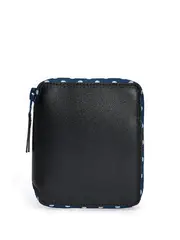 [COMME des GARCONS WALLET] 圓點皮革大 U 型拉鍊