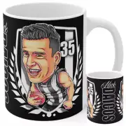 Nick Daicos Mug - Collingwood Magpies - Art by Brocker