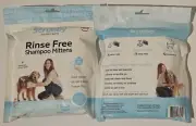 Scrubby PetNo Rinse Pet Wipes, Rinse Free Shampoo Mittens for Dogs and Cats