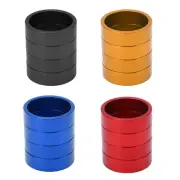 4Pcs Headset Spacer Pad Bike Front Fork Handlebar Stem Spacers Aluminium AC