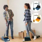 3Pcs Floor Sweeping Set with Long Handle 180°Rotating Floor Broom Squeegee]